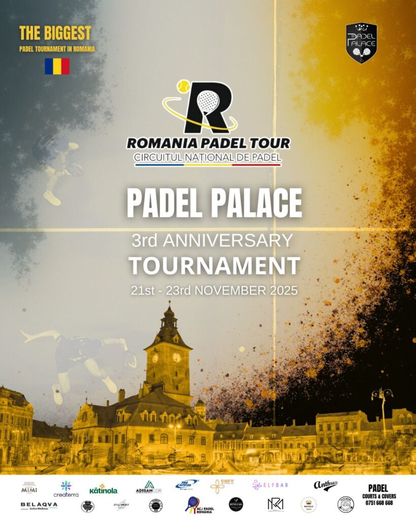 Padel de calitate la Braşov. Ultima etapă a România Padel Tour 2025 va avea loc sub Tâmpa 10 Padel | MyTex.ro