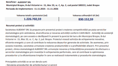 Comunicat lansare proiect - ALBDENT SRL 7 Atenţie! | MyTex.ro