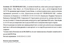 COMUNICAT DE PRESĂ - Finalizare implementare proiect - „PNRR: Fonduri pentru România modernă și reformată!” 5 | MyTex.ro