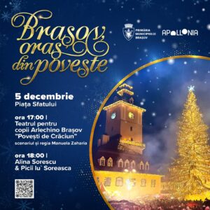 „Brașov, oraș din poveste” – Evenimente speciale în Ajun de Moș Nicolae. Programul lunii decembrie 19 Brașov | MyTex.ro