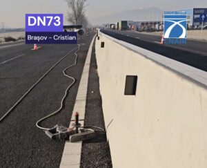 DRDP montează separatoare de sens la ieșire din Brașov spre Cristian 11 DRDP | MyTex.ro