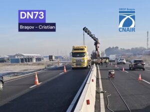 DRDP montează separatoare de sens la ieșire din Brașov spre Cristian 9 DRDP | MyTex.ro