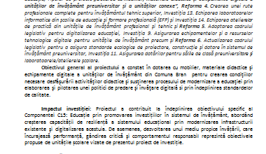 Comunicat de presă finalizare proiect - „PNRR: Fonduri pentru România modernă și reformată!” 5 | MyTex.ro