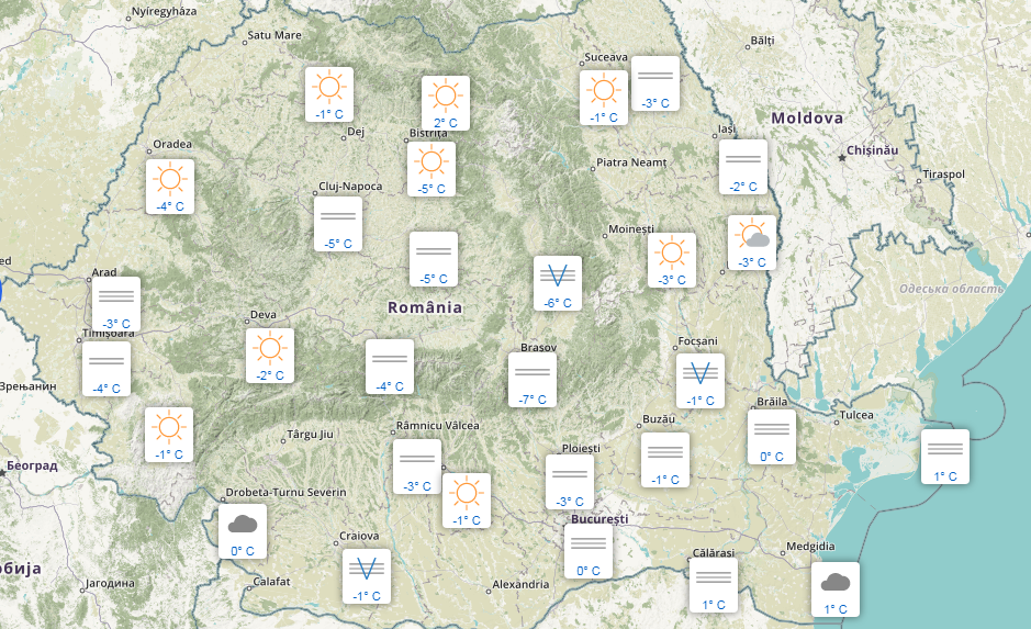 Braşov - polul frigului în această dimineaţă / Ce temperatură s-a înregistrat... 7 Braşov | MyTex.ro