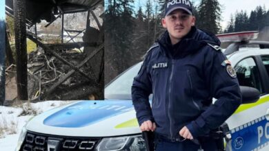 Brașov - Un polițist a salvat viața și animăluțele de companie ale unui vârstnic din Zărnești căruia îi luase foc casa în timp ce dormea 1 Polițist | MyTex.ro