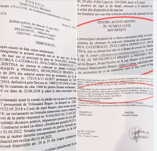 Primarul Braşovului - reacţie dură privitoare la USR în cazul proiectului Catedralei Înalţarea Domnului din Centrul Civic: „Denigrează şi puterea judecătoarească” 7 Braşov | MyTex.ro