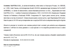 COMUNICAT DE PRESĂ - Finalizare implementare proiect „PNRR: Fonduri pentru România modernă și reformată!” 6 Braşov | MyTex.ro