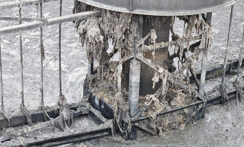 ALERTA „ȘERVEȚELUL UMED”: Stația de Epurare Brașov, asediată de deșeuri aruncate în toaletă. „E oglinda civilizației noastre!” 3 Foto: Facebook Compania Apa