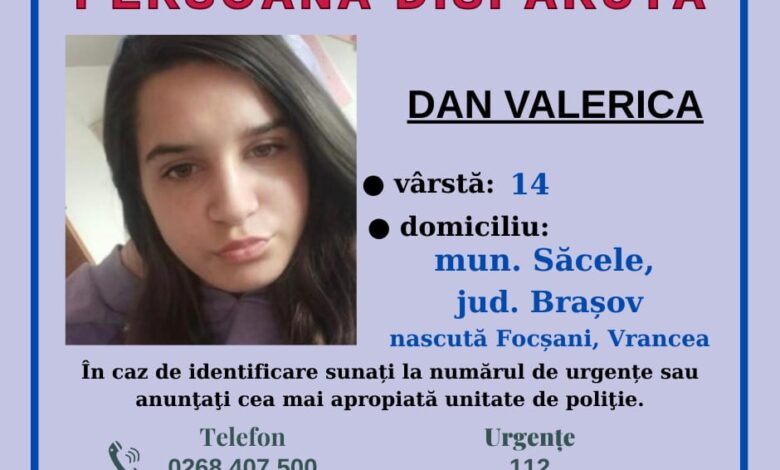 Alertă în Brașov: adolescentă de 14 ani, din Săcele, căutată de polițiști 3 Brașov | MyTex.ro