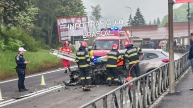 Șofer încarcerat în urma unui accident pe DN 1, în județul Brașov 12 Accident | MyTex.ro