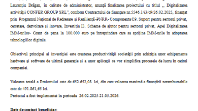 COMUNICAT DE PRESĂ - Finalizare implementare proiect „PNRR: Fonduri pentru România modernă și reformată!” 10 Şi Electrica Furnizare | MyTex.ro