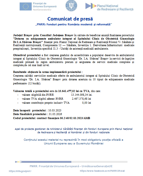 Comunicat de presă - „PNRR: Fonduri pentru România modernă și reformată!” 9 | MyTex.ro