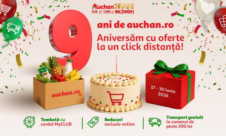 Auchan.ro sărbătorește 9 ani de cumpărături online: 10 milioane de produse livrate către clienți doar anul trecut 5 | MyTex.ro