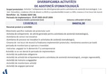 Comunicat finalizare proiect – Diversificarea activității de asistență stomatologică 5 Braşov | MyTex.ro
