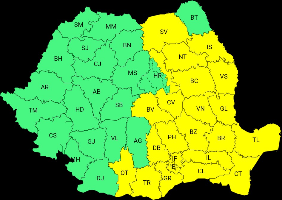Alerte meteo în Brașov! ANM a emis trei avertizări pentru județ 20 Brașov | MyTex.ro