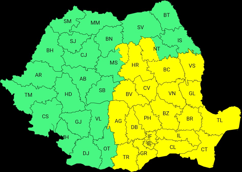 Alerte meteo în Brașov! ANM a emis trei avertizări pentru județ 22 Brașov | MyTex.ro