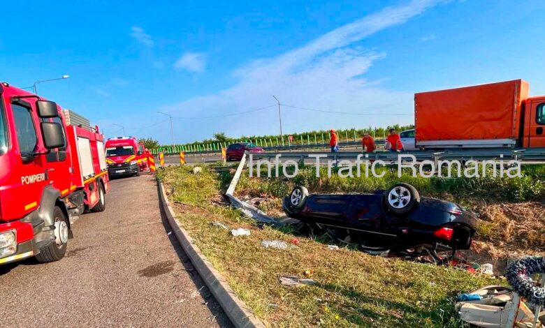 Accident pe Autostrada Soarelui! Un mort și trei răniți după impactul dintre două mașini 3 Accident | MyTex.ro