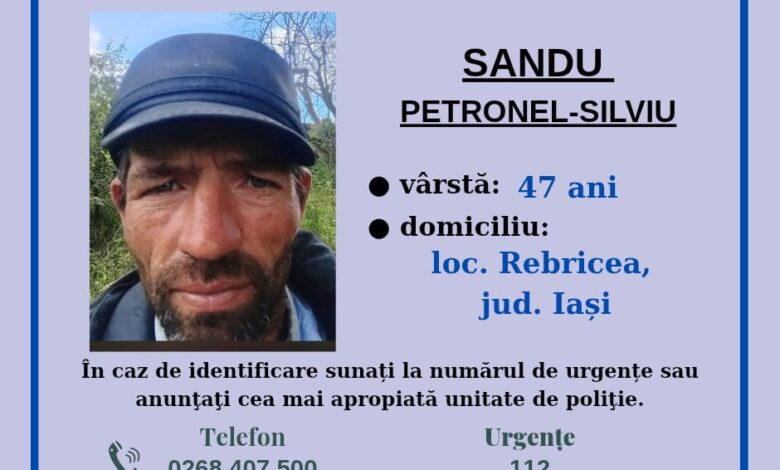 Brașov. Bărbat dispărut de la o stână din Ticușu Vechi. Poliția cere sprijinul populației 3 Brașov | MyTex.ro