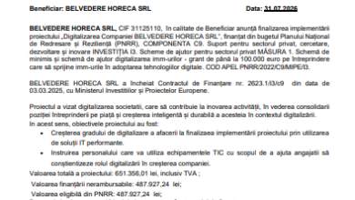 Comunicat de presă - PNRR 7 | MyTex.ro