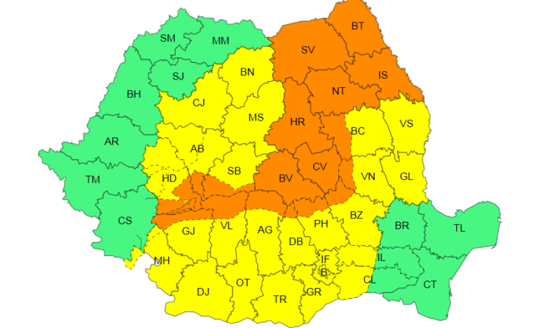 ALERTĂ METEO | Cod Portocaliu de vijelii puternice și grindină în Brașov! Rafale de până la 90 km/h și ploi torențiale. Când lovește furtuna 3 brașov | MyTex.ro