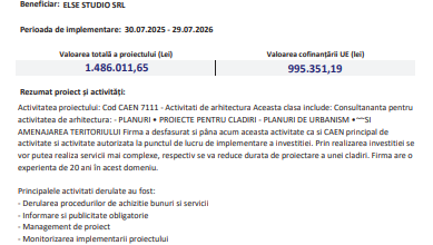 Comunicat finalizare proiect - ELSE STUDIO SRL 10 | MyTex.ro
