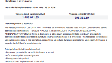 Comunicat finalizare proiect - ELSE STUDIO SRL 5 | MyTex.ro