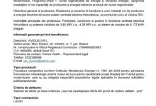 Anunț lansare procedura competitiva de achiziție pentru realizarea proiectului: CONSTRUIRE PARC AGROFOTOVOLTAIC 13 | MyTex.ro