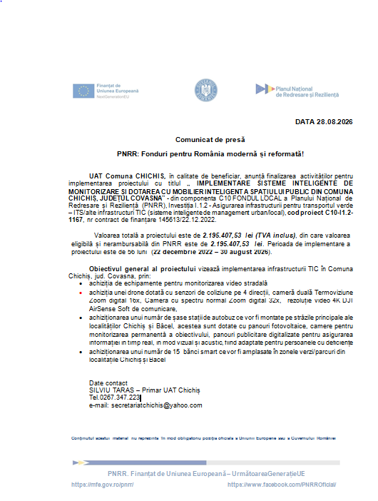 Comunicat de presă - PNRR: Fonduri pentru România modernă și reformată! 9 | MyTex.ro