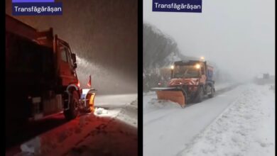 Ninsoare abundentă pe Transfăgărășan. DRDP Brașov: Se circulă în condiții de iarnă 18 Cale liberă și asfaltată pe DN1 | MyTex.ro