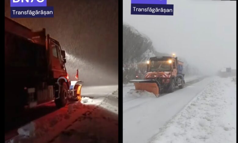 Ninsoare abundentă pe Transfăgărășan. DRDP Brașov: Se circulă în condiții de iarnă 3 transfăgărășan | MyTex.ro
