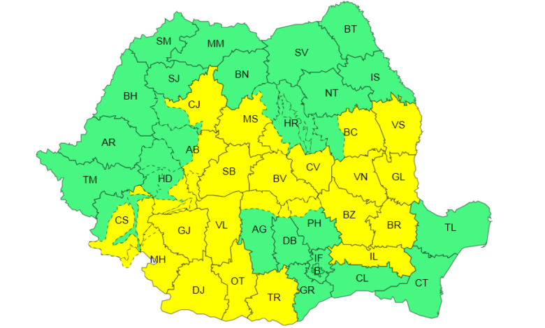 Cod galben de vânt puternic în județul Brașov. Vremea se răcește radical, iar la munte apar primele ninsori 3 Braşov | MyTex.ro