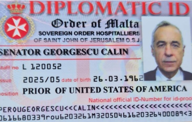 Călin Georgescu, reținut de DIICOT: Dosarul de înșelăciune de 1,1 milioane de euro și falsa legitimație a Ordinului de Malta 7 Georgescu | MyTex.ro
