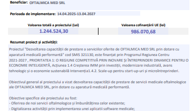 Comunicat finalizare proiect 7 Topul celor mai mari firme | MyTex.ro