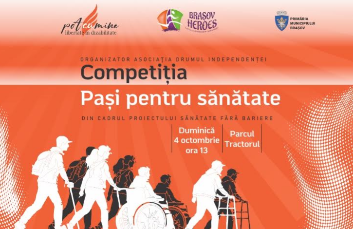 Sărbătoarea incluziunii la Brașov: Competiția „Pași pentru sănătate” premiază efortul și voința în Parcul Tractorul 3 Brașov | MyTex.ro