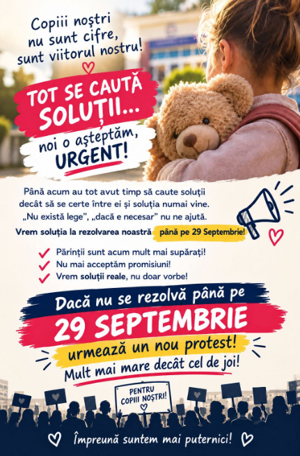 Părinții din Brașov somează autoritățile: Soluții pentru creşele copiilor până pe 29 septembrie sau un nou protest masiv! „NU NE LĂSĂM!” 7 Braşov | MyTex.ro