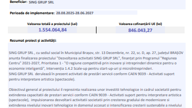 Comunicat finalizare proiect 5 | MyTex.ro