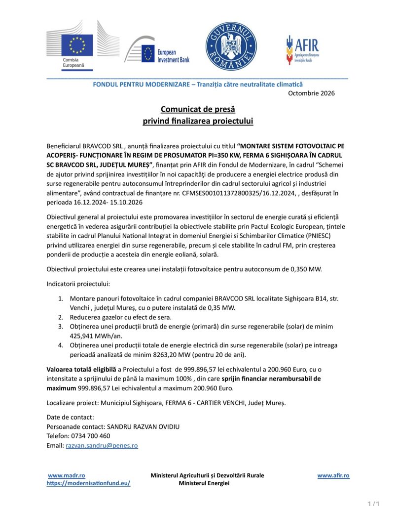 Comunicat | MyTex.ro