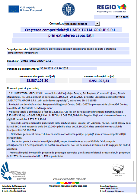 Comunicat | MyTex.ro