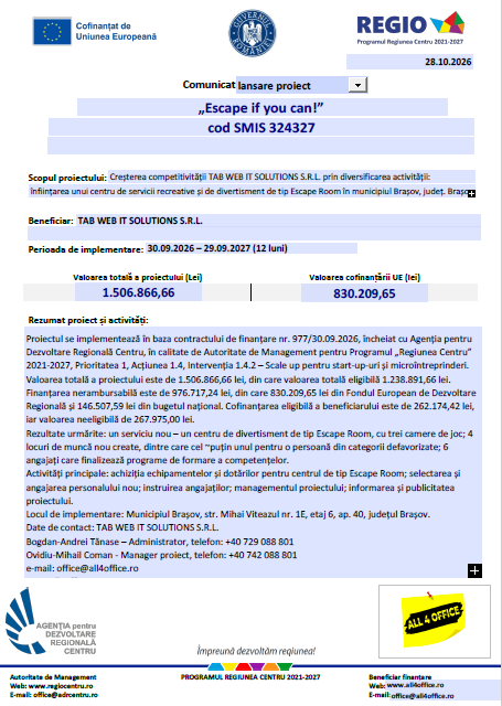 Comunicat | MyTex.ro