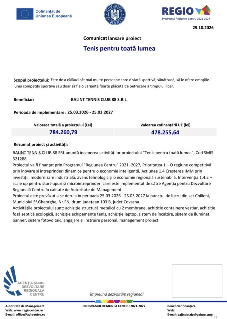 Comunicat | MyTex.ro