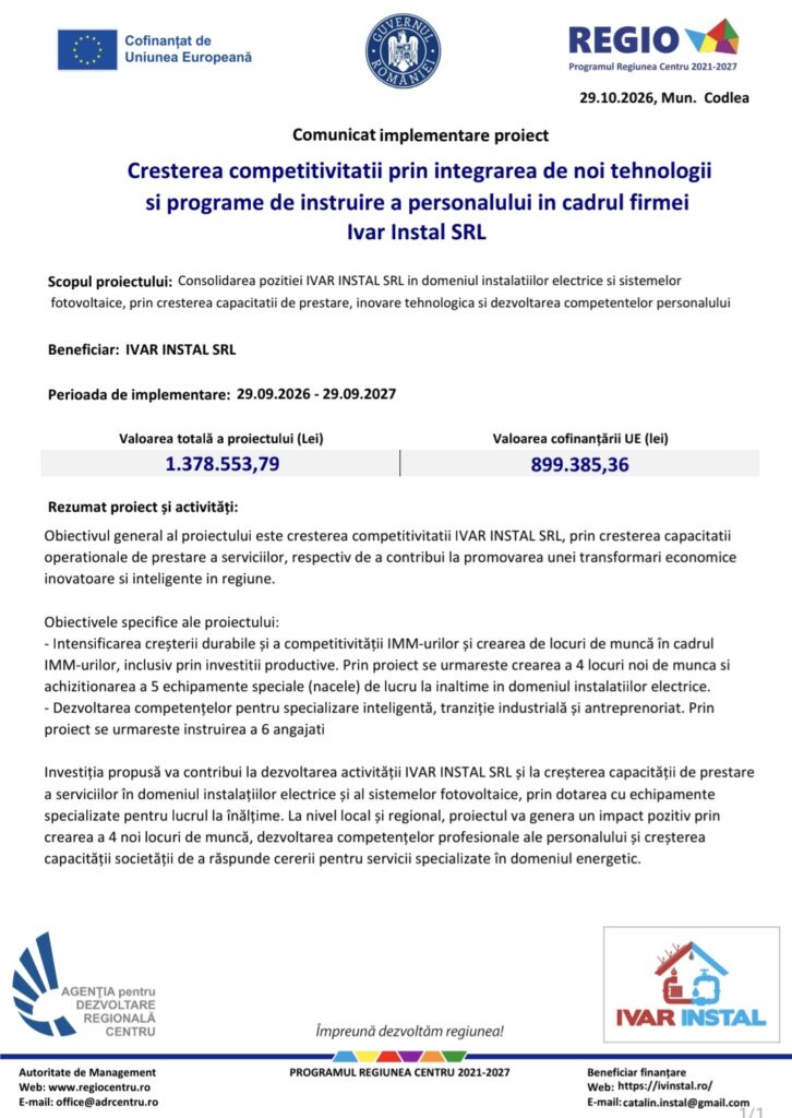 Comunicat | MyTex.ro