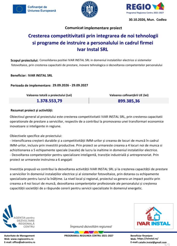 Comunicat | MyTex.ro