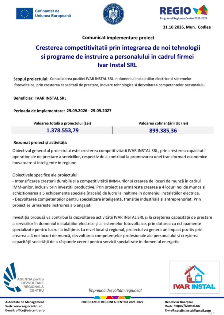 Comunicat | MyTex.ro