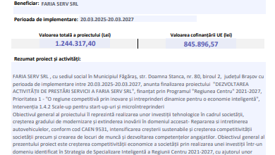 Comunicat finalizare proiect 7 Brașov | MyTex.ro