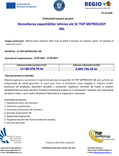 Comunicat lansare proiect 26 | MyTex.ro